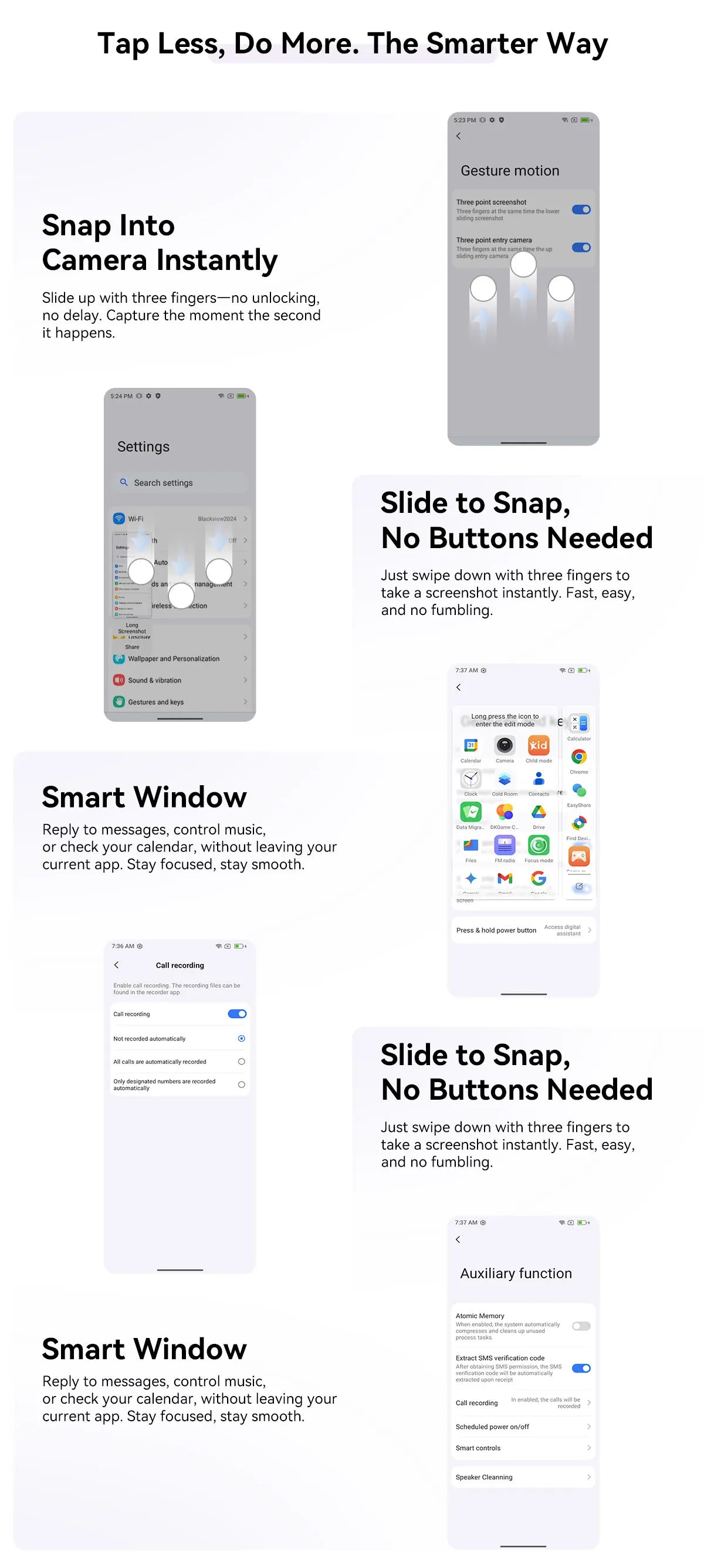 CowLost | blackview-shark-6-5g-smartphone-android-15-unisoc-t8100-mobile-phone-6-88-120hz-display-8gb-128gb-5000mah |38