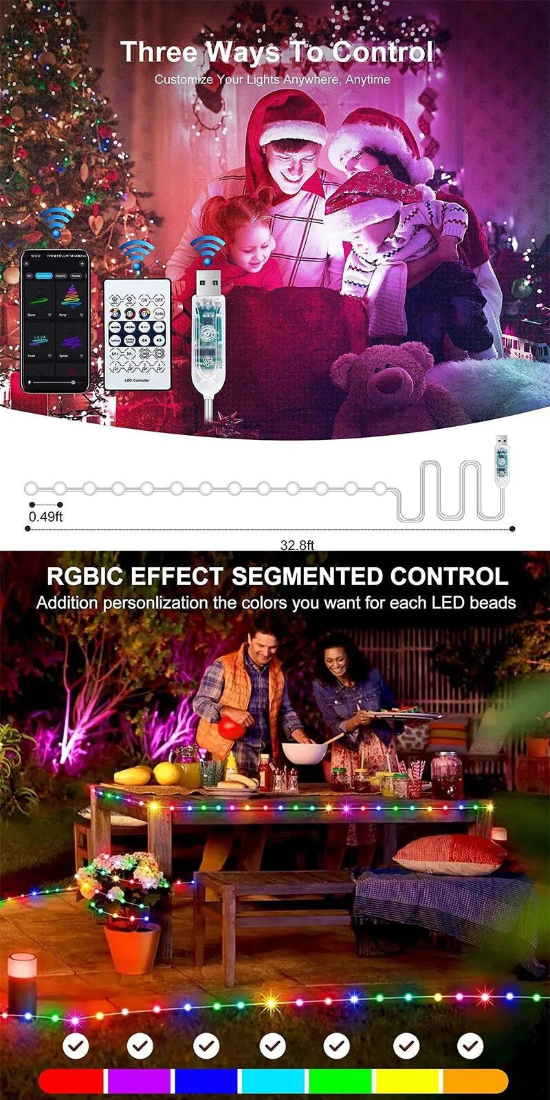 CowLost | product_id-dreamcolor-rgbic-usb-bluetooth-app-diy-led-fairy-string-lights-for-christmas-wedding-party |12