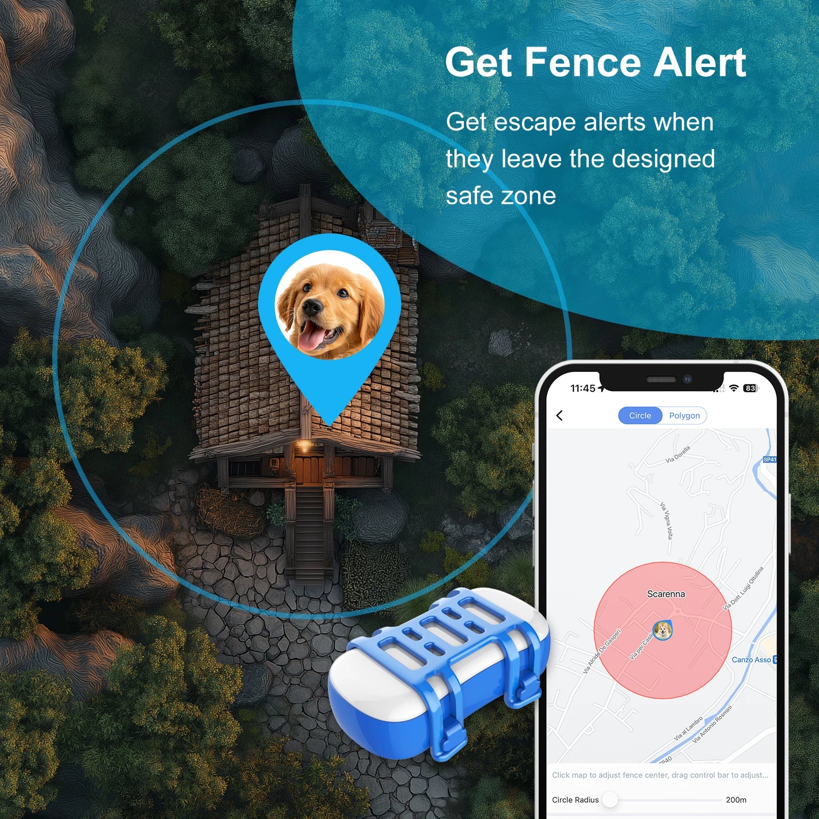 CowLost | pet-supplies-4g-gps-pet-locator-with-fence-alarm-for-safety |3