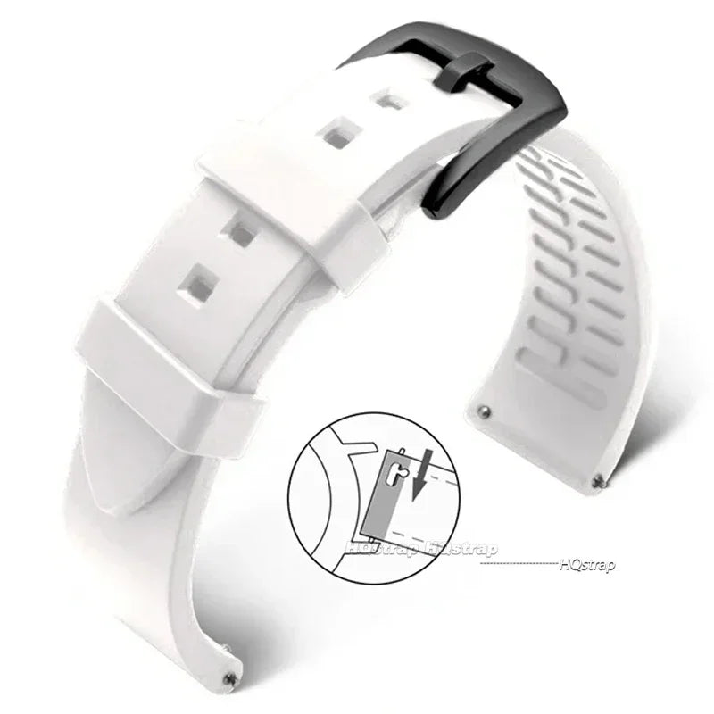 CowLost | product_id-quick-release-silicone-sports-watch-strap-18-24mm-black-green-orange-blue |18