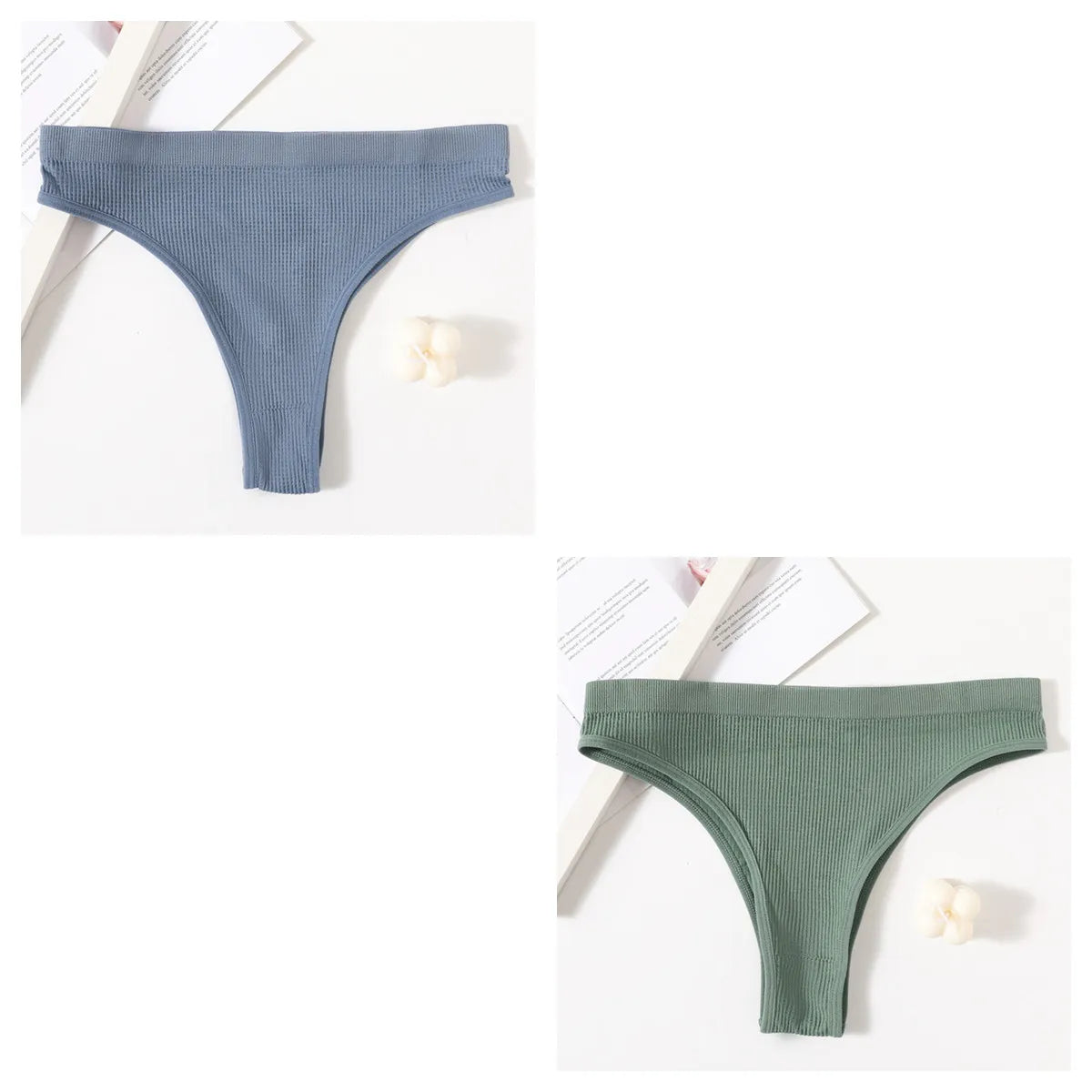CowLost | product_id-2-pack-womens-low-rise-seamless-breathable-solid-color-briefs-m-l |19