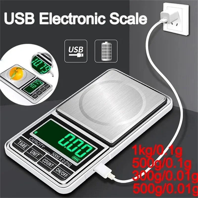 CowLost | portable-mini-pocket-jewelry-scale-usb-rechargeable-digital-electronic-jewelry-scale-high-precision-mini-portable-led-balance |1
