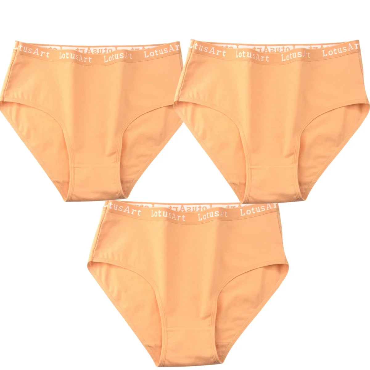 CowLost | product_id-3pcs-women-s-high-waist-seamless-cotton-briefs-m-2xl-solid-colors |14