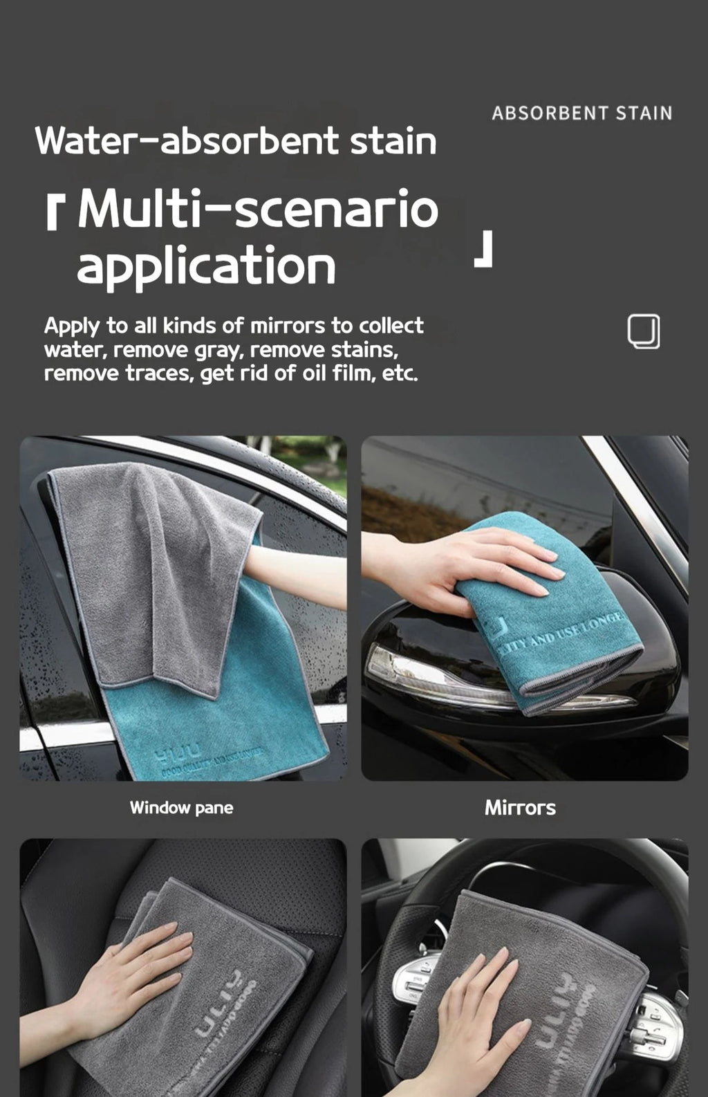 CowLost | product_id-microfiber-45x45cm-lint-free-car-washing-drying-towel |19