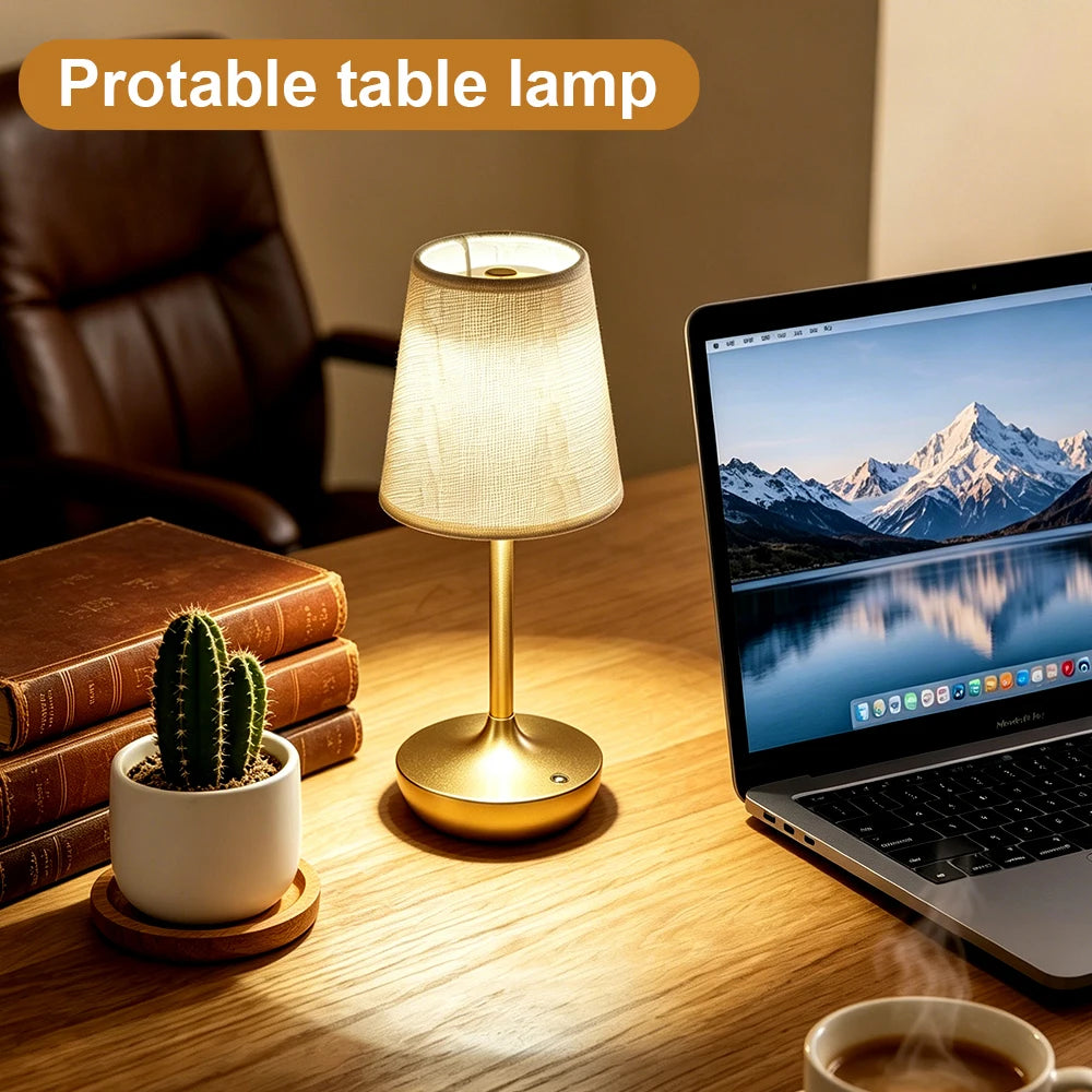 CowLost | product_id-rechargeable-dimmable-led-table-lamp-with-usb-and-fabric-shade-for-bedroom-bedside |6