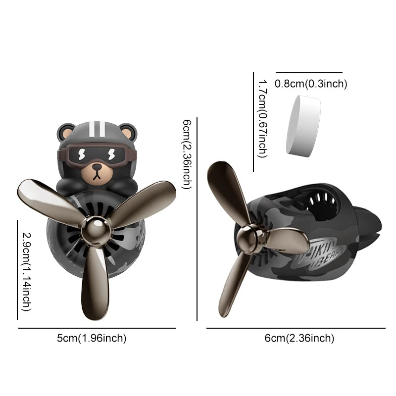 CowLost | product_id-rotating-propeller-plane-pilot-bear-car-air-freshener-vent-clip-diffuser |5