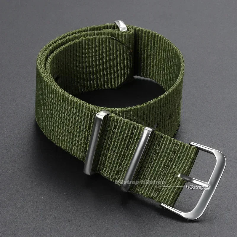 CowLost | 16mm-18mm-20mm-22mm-nylon-army-sports-band-nylon-fabric-belt-accessories-belt-buckle-bands-black-watch-strap-for-omega-for-seiko |15