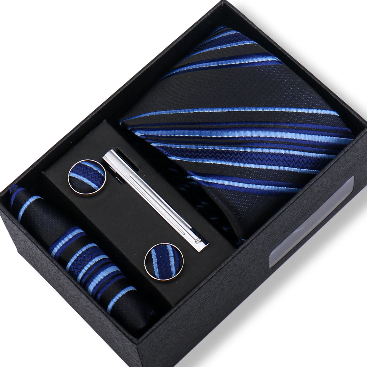 CowLost | tie-men-with-box-top-quality-business-ties-hanky-cufflink-set |82