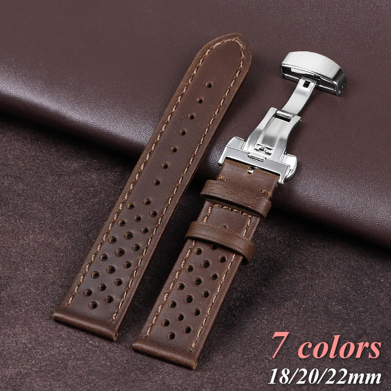 CowLost | watch-bands-product_id-genuine-cowhide-leather-watchbands-18mm-22mm-with-butterfly-buckle-wristwatch-strap |1