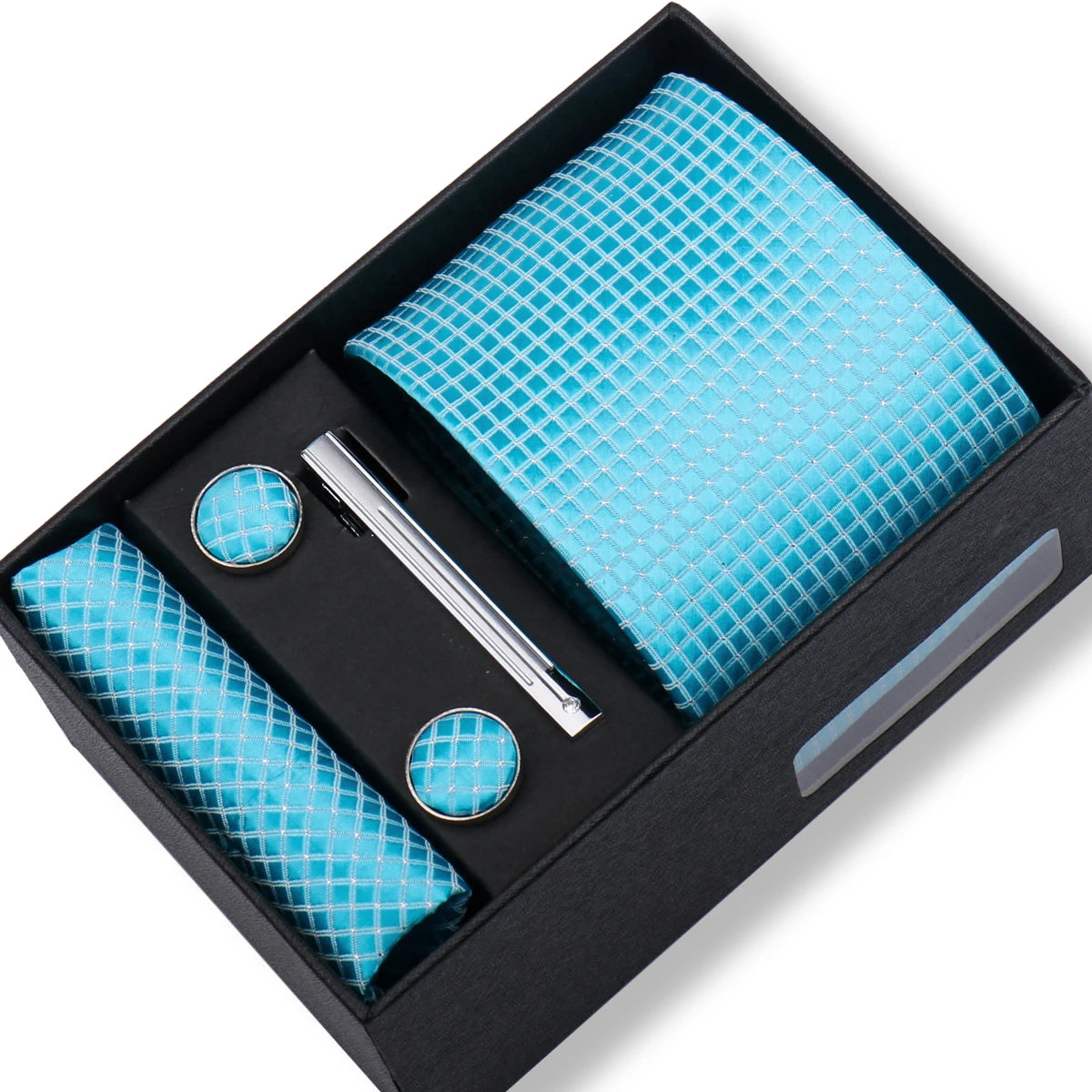 CowLost | tie-men-with-box-top-quality-business-ties-hanky-cufflink-set |91