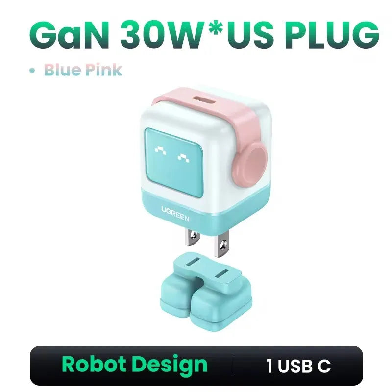 CowLost | ugreen-uno-100w-gan-charger-robot-design-qc4-0-3-0-pps |18