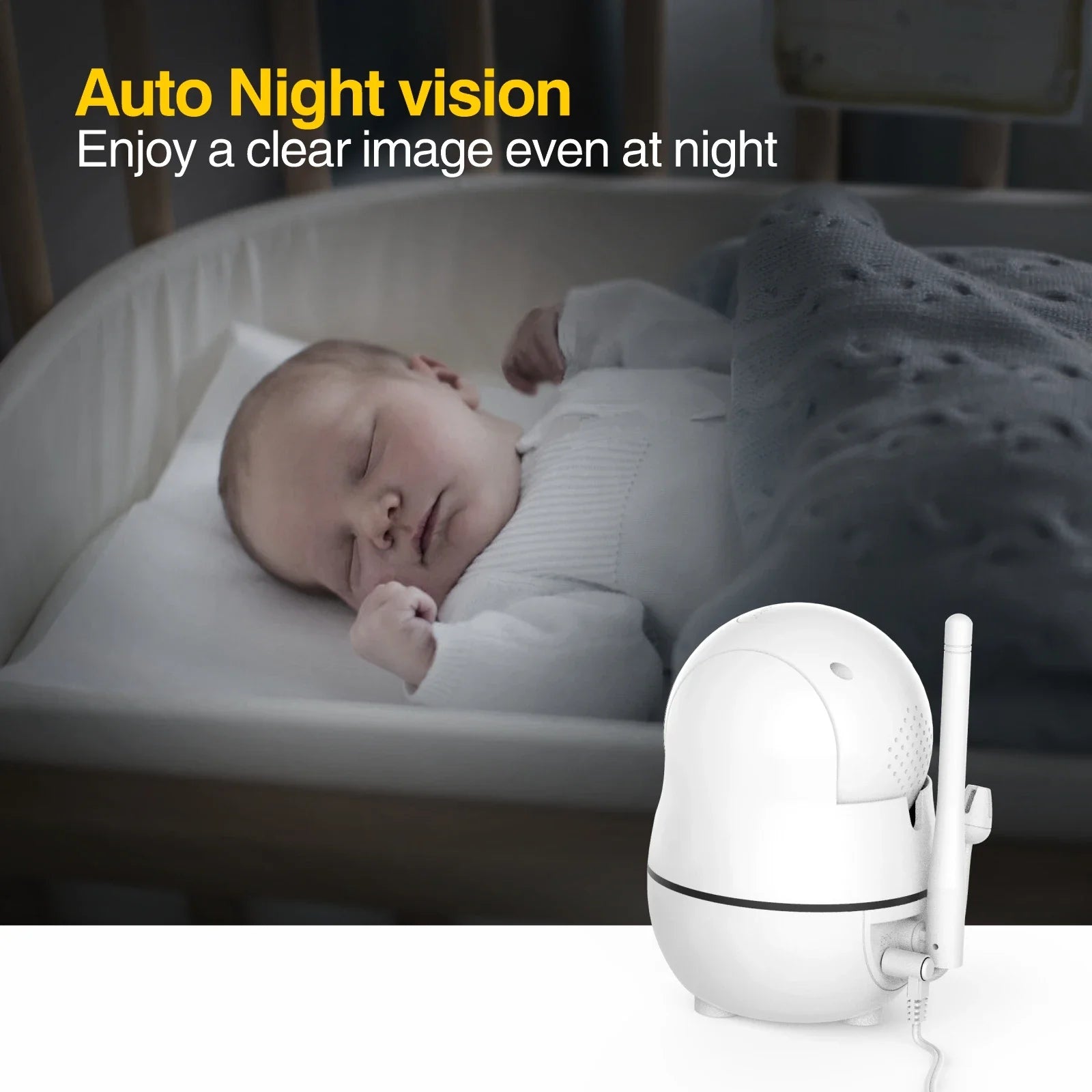 CowLost | baby-transport-accessories-babystar-7-hd-1080p-split-screen-baby-monitor-no-wifi-hack-proof-remote-zoom-pan-tilt-4000mah-battery |5