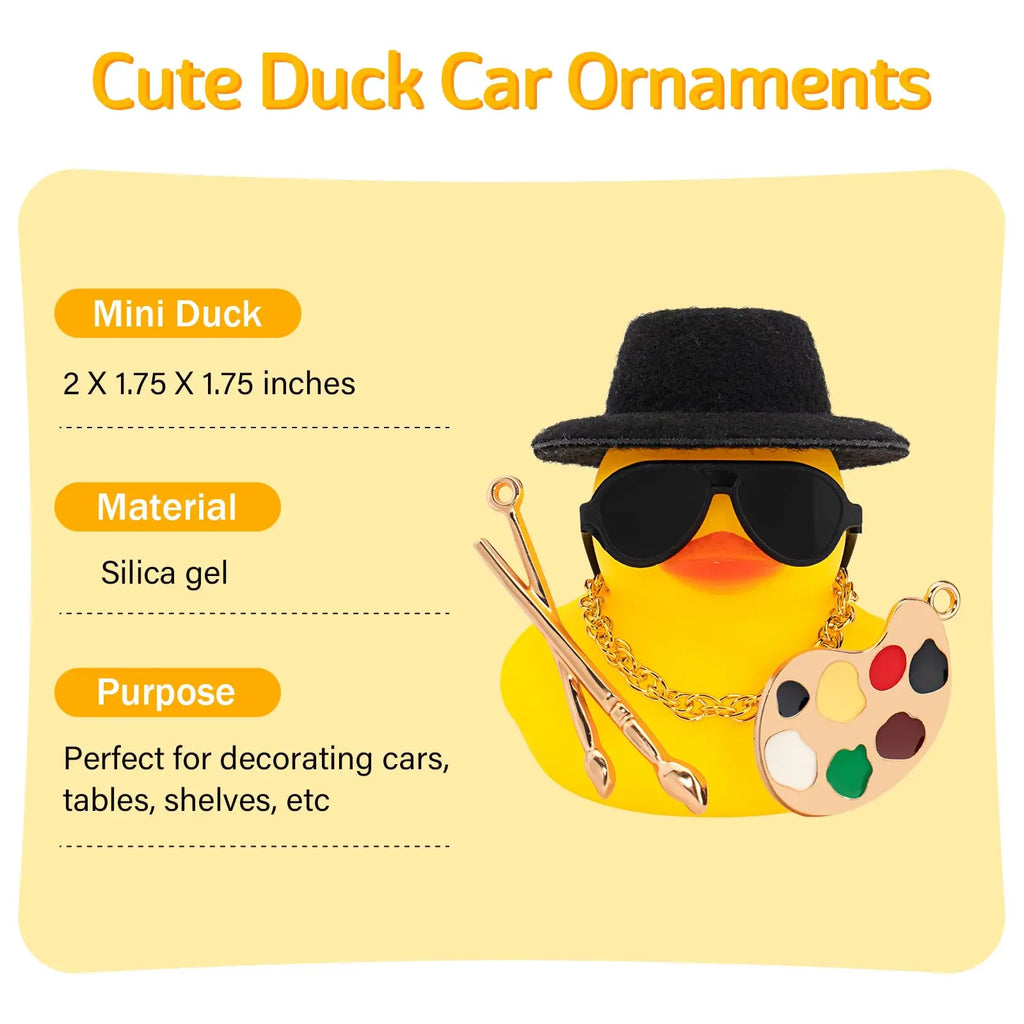 CowLost | product_id-painter-ducks-2-inch-rubber-duck-bath-toys-for-party-favors-and-gifts |3