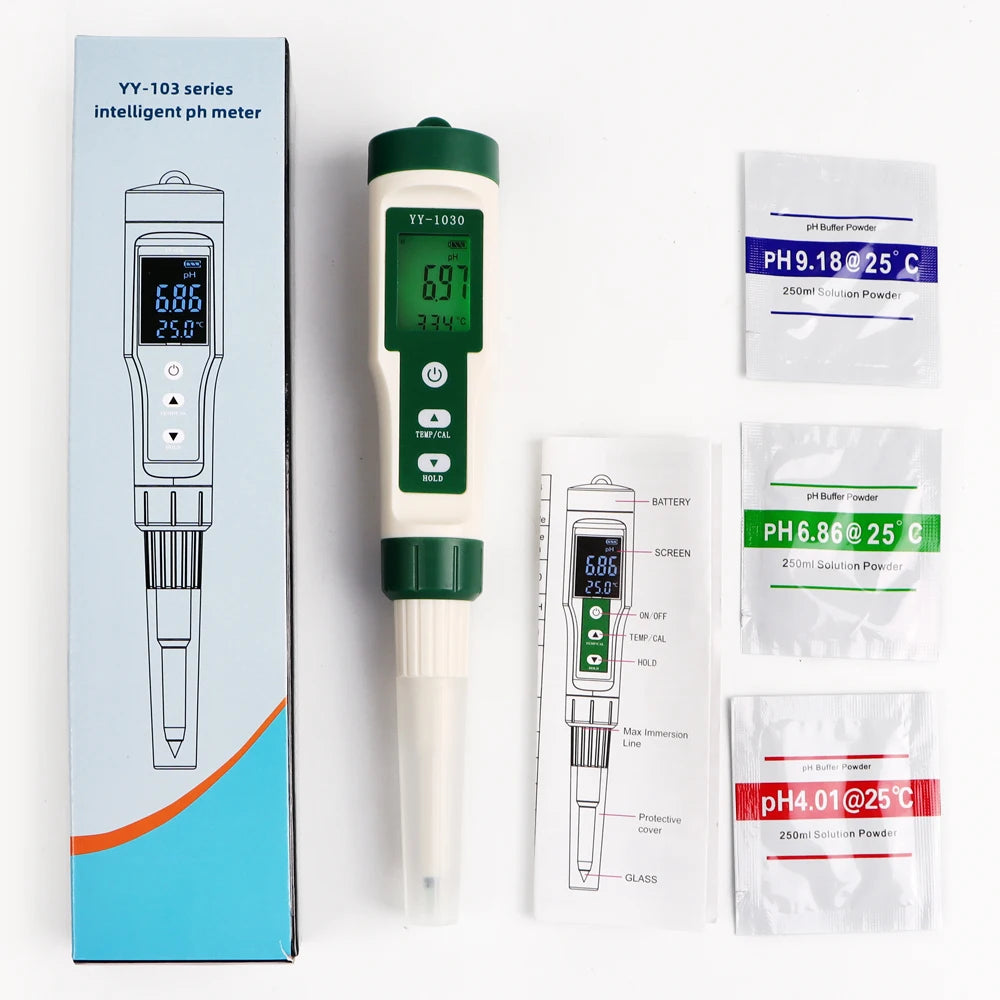 Digital PH Meter with Backlight for Food, Soil, Cosmetic, Cheese, Meat, Fruit, Dough Testing