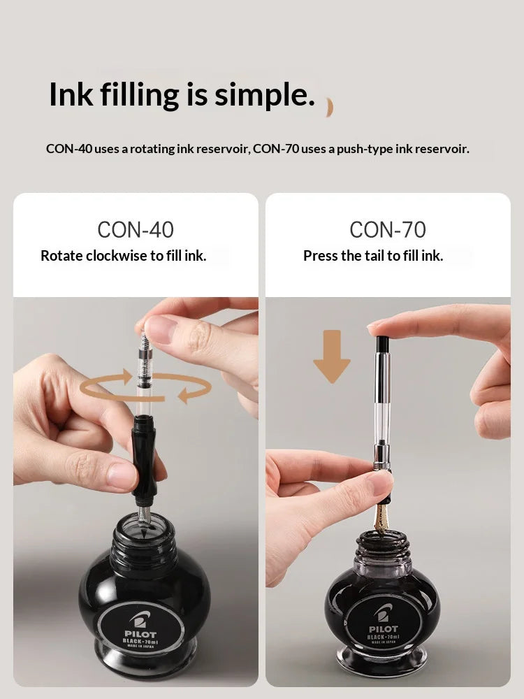 CowLost | product_id-pilot-con-40-rotary-con-70-press-type-high-capacity-leak-proof-ink-converters-for-smile-78g-88g-princess-fountain-pens |5