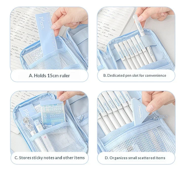 CowLost | product_id-planwith-2026-large-capacity-multi-functional-flat-pencil-case-portable-organizer-for-school-home-travel |8