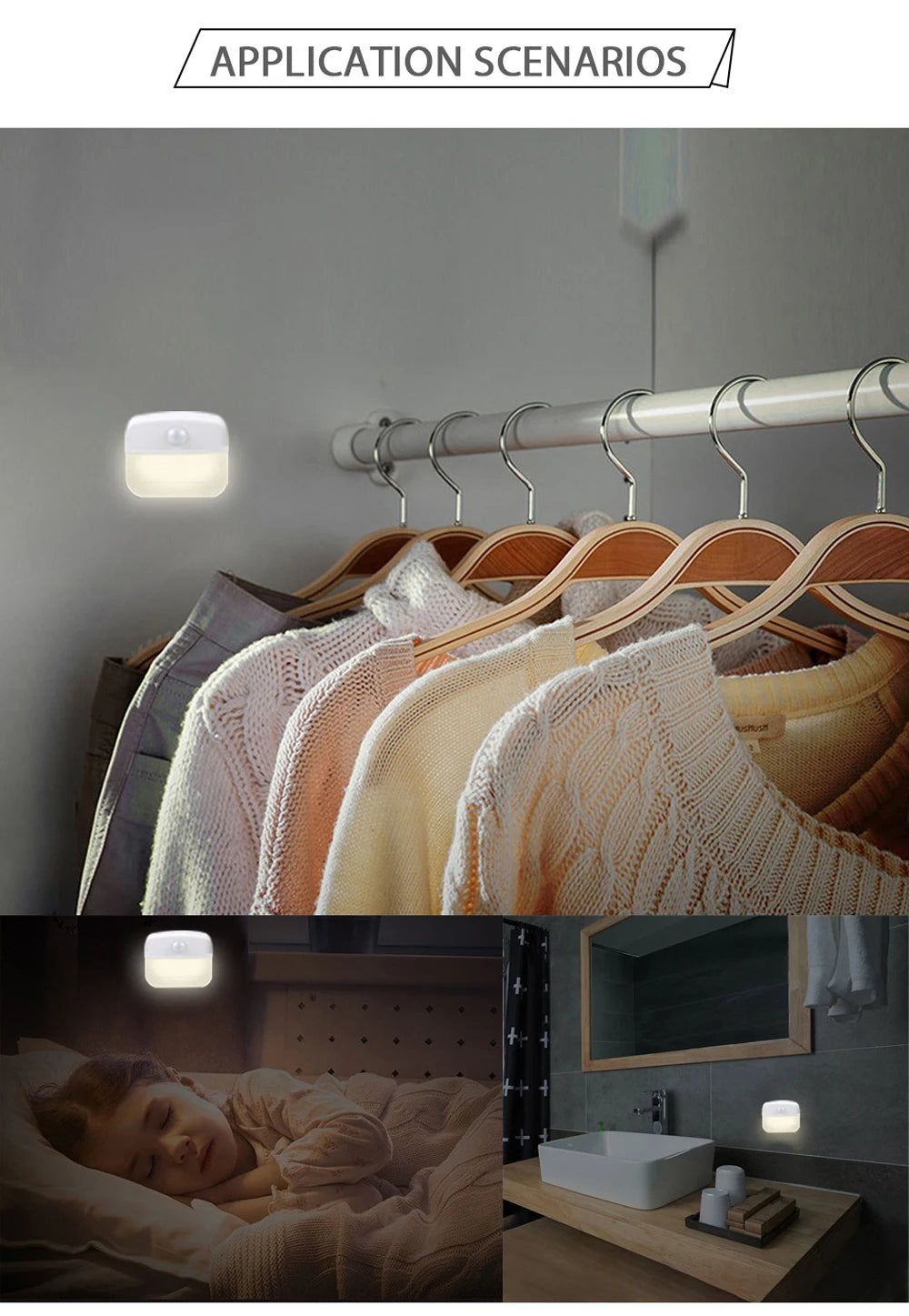 CowLost | motion-sensor-light-indoor-led-night-light-stick-on-nightlight-battery-operated-lights-for-hallway-stair-closet-bedroom-bathroom |17