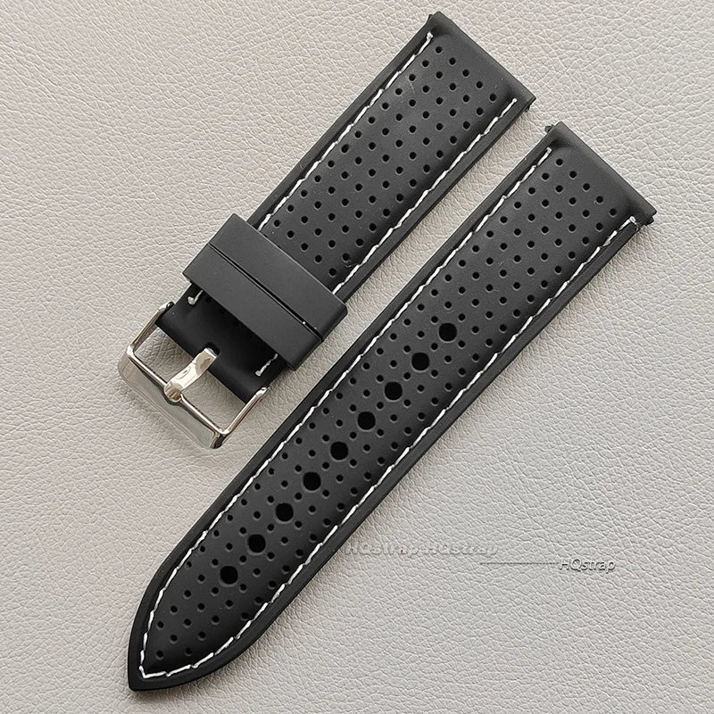 20mm 22mm 24mm Soft Silicone Waterproof Sport Watch Strap Replacement for Samsung Unisex