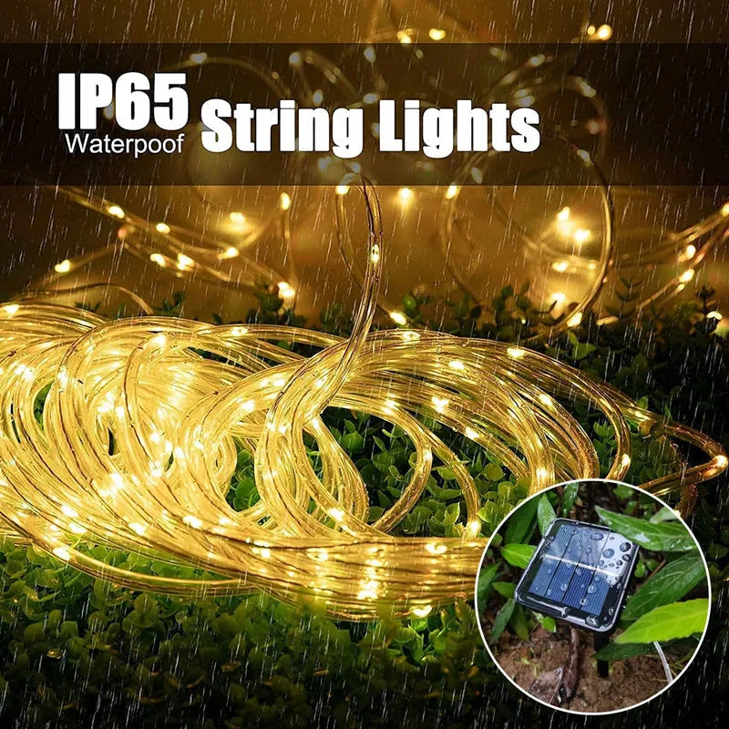 CowLost | product_id-300led-solar-waterproof-outdoor-fairy-rope-lights-for-garden-lawn-pathway-christmas-decor |2