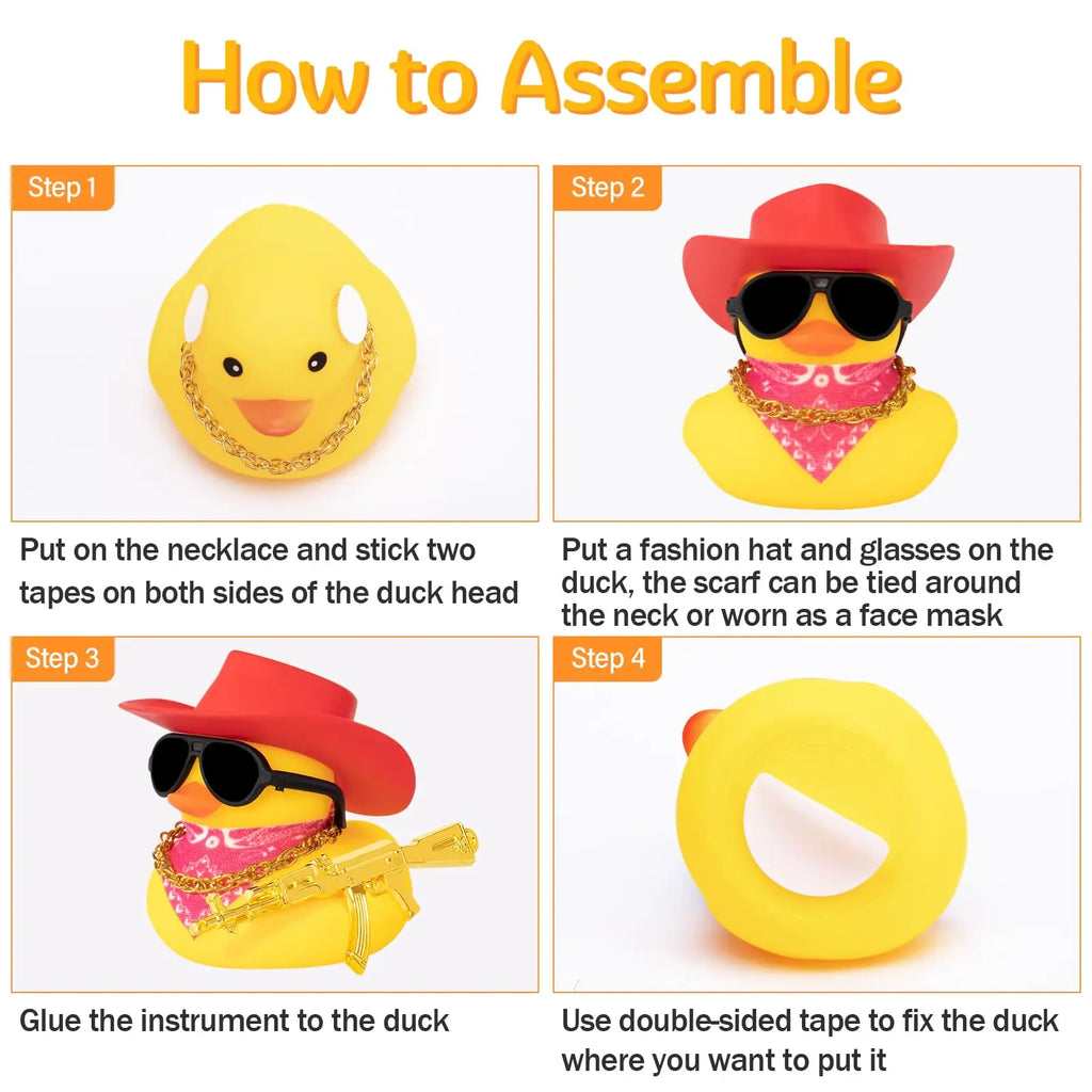 CowLost | product_id-rubber-duck-car-dashboard-ornament-with-cowboy-hat-and-sunglasses |3