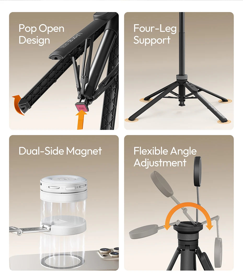CowLost | ulanzi-mt-85-automatic-phone-tripod-magsafe-selfie-stick-for-iphone-17-16-15 |8