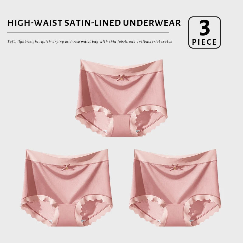 CowLost | product_id-fallsweet-women-s-seamless-high-rise-plus-size-ice-silk-boyshort-panties-3-pack |9