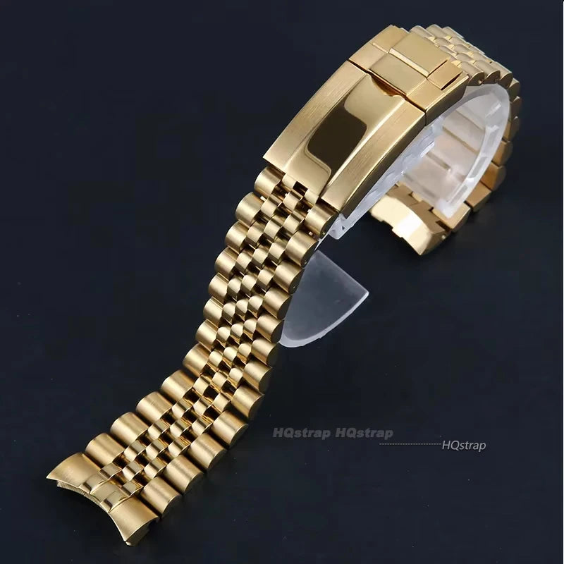 CowLost | bracelets-product_id-20mm-curved-end-solid-stainless-steel-jubilee-bracelet-for-rolex-watch |18