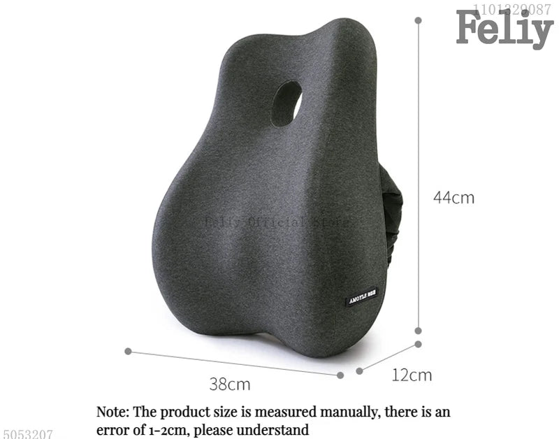 CowLost | memory-foam-office-chair-cushion-car-seat-support-waist-pillow-massage-lumbar-pain-relief-cushion-slow-rebound-orthopedic-pillow |18
