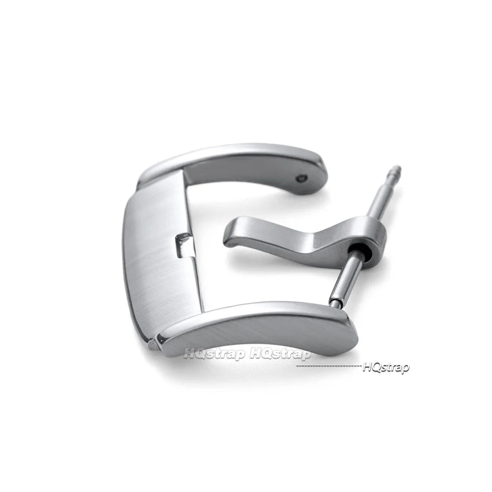 20mm Stainless Steel Watch Buckle Clasp for Leather Strap Replacement Silver Pin