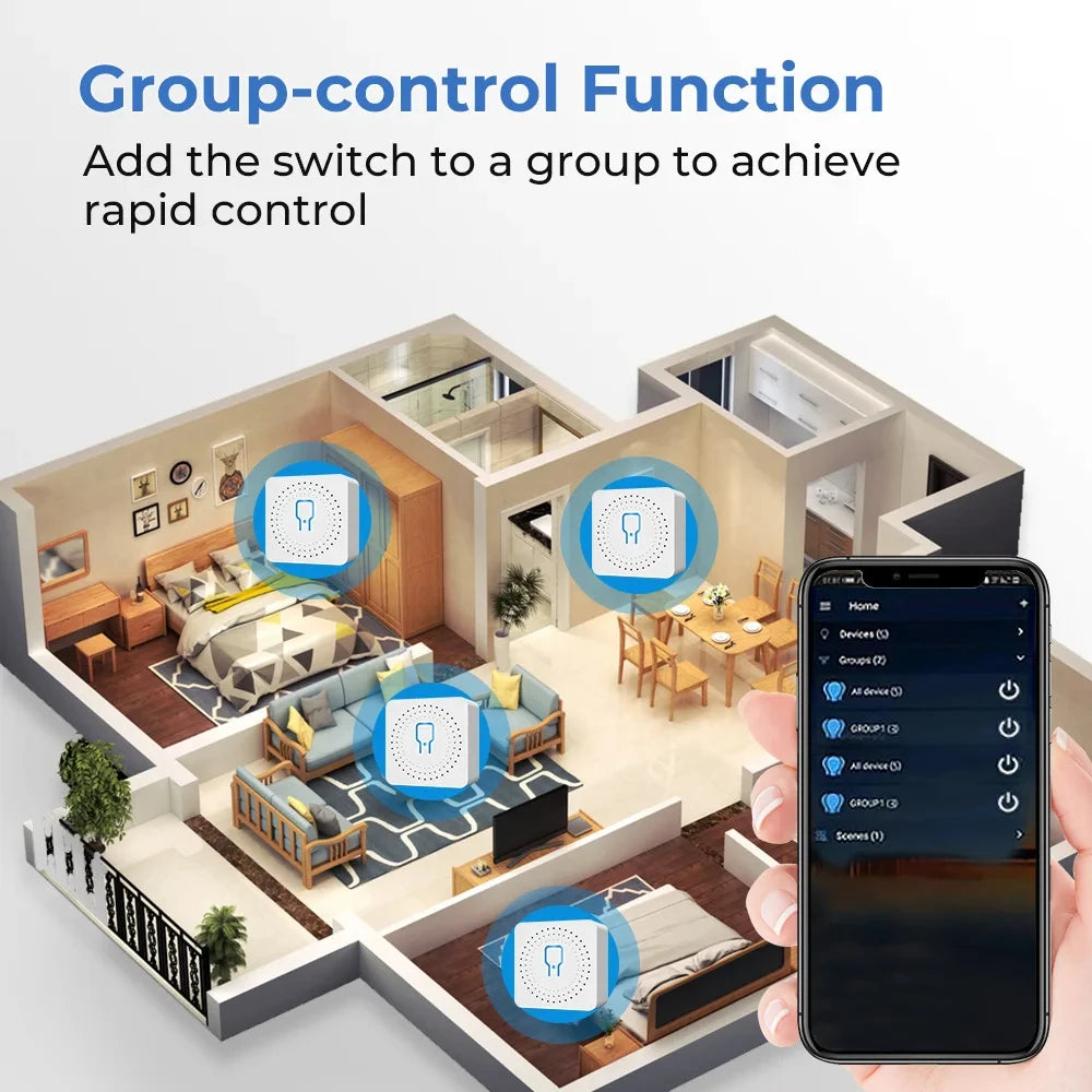 CowLost | wireless-communication-modules-product_id-wifi-zigbee-3-0-mini-breaker-smart-switch-module-2-way-control-compatible-with-tuya-alexa-google-home |4