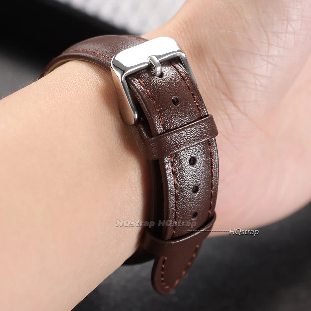 CowLost | bracelets-product_id-calfskin-leather-watch-band-12-22mm-with-gold-pin-buckle-quick-release-unisex-strap |10