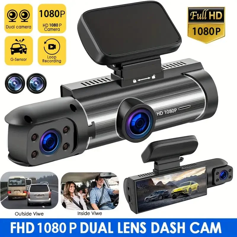 2 Lens Dash Camera WIth 32GB Memory Card 1080P