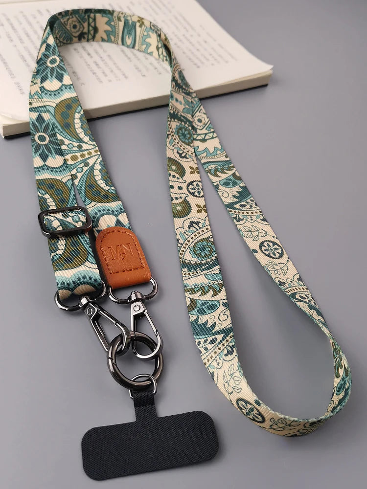 CowLost | uncategorized-adjustable-retro-pattern-crossbody-cell-phone-lanyard-with-card-gasket |18