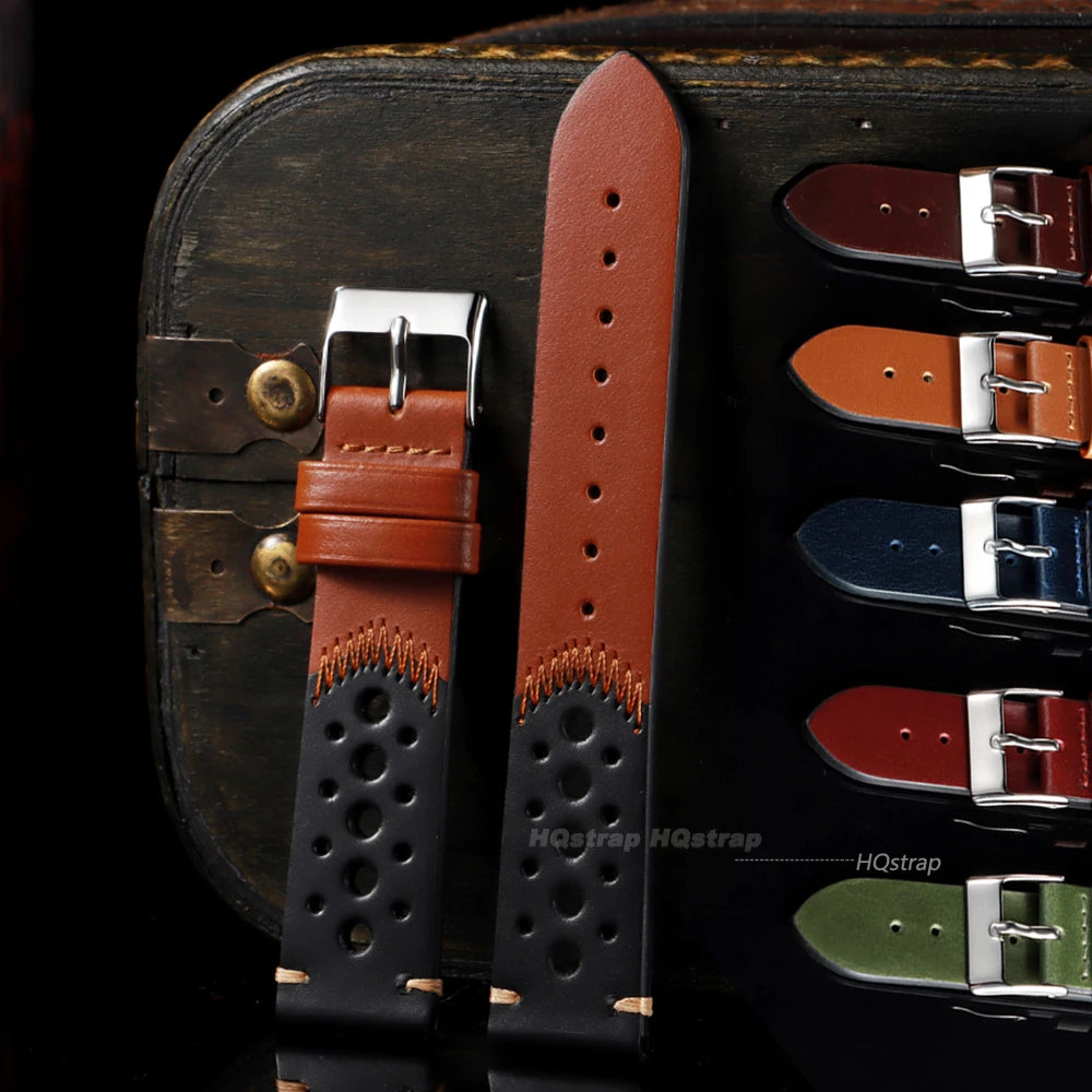 CowLost | product_id-breathable-genuine-cowhide-leather-20mm-watch-strap-for-seiko-unisex-with-stitching |7
