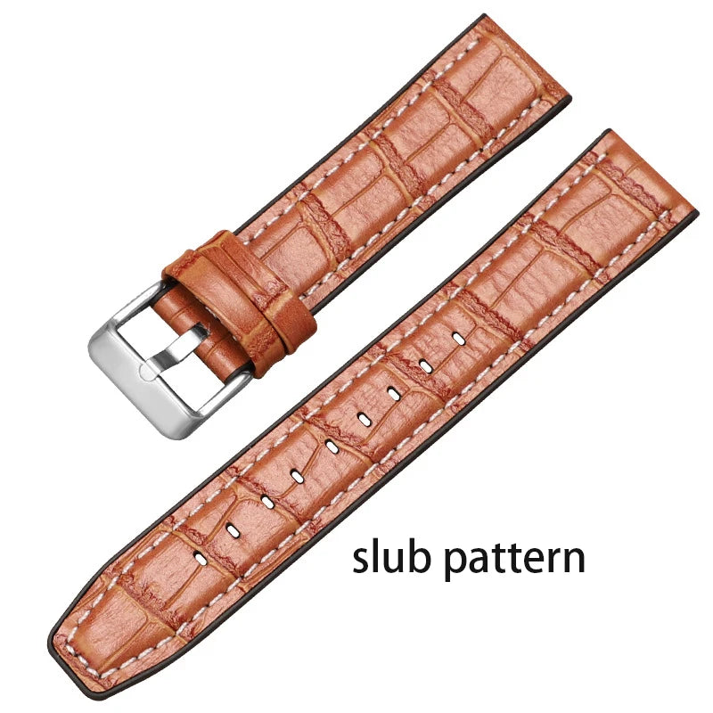 CowLost | product_id-waterproof-leather-watch-strap-for-rolex-seiko-with-slub-litchi-smooth-patterns |9