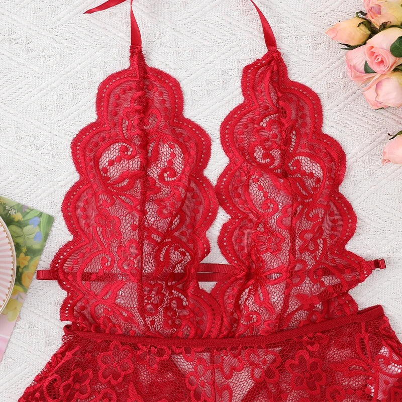 CowLost | womens-hollow-crotchless-bodysuit-slim-fit-erotic-mesh-lace-jumpsuit |4