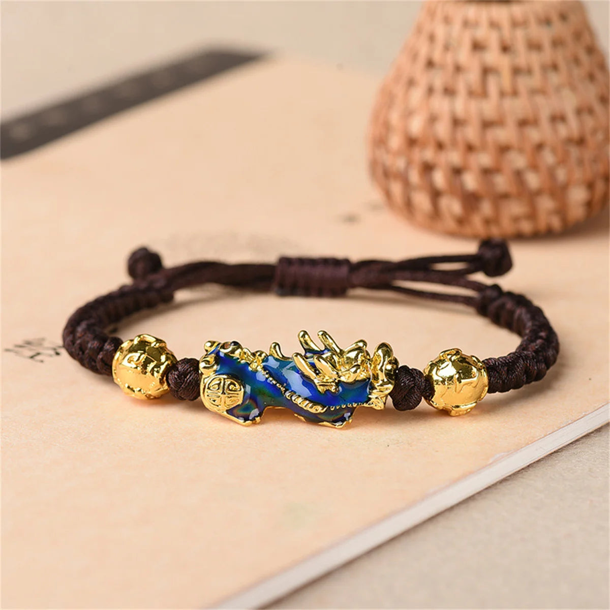 Feng Shui Pixiu Changing Color Prayer Beads Bracelet for Men and Women