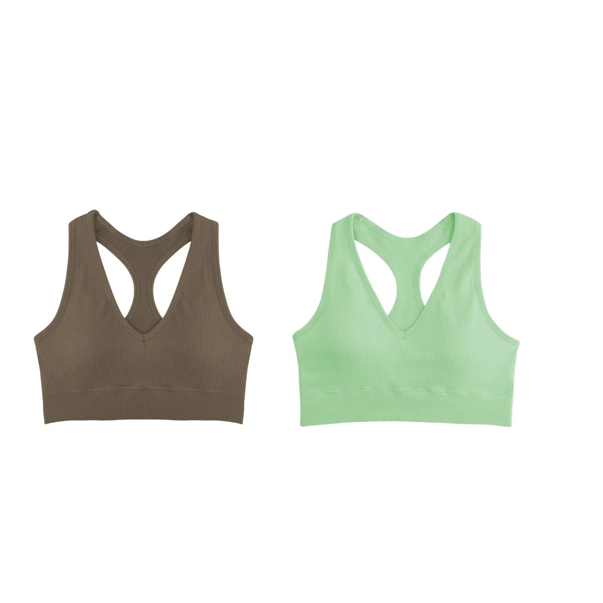 CowLost | product_id-2pcs-seamless-wireless-padded-y-back-breathable-sports-bras-for-women |17