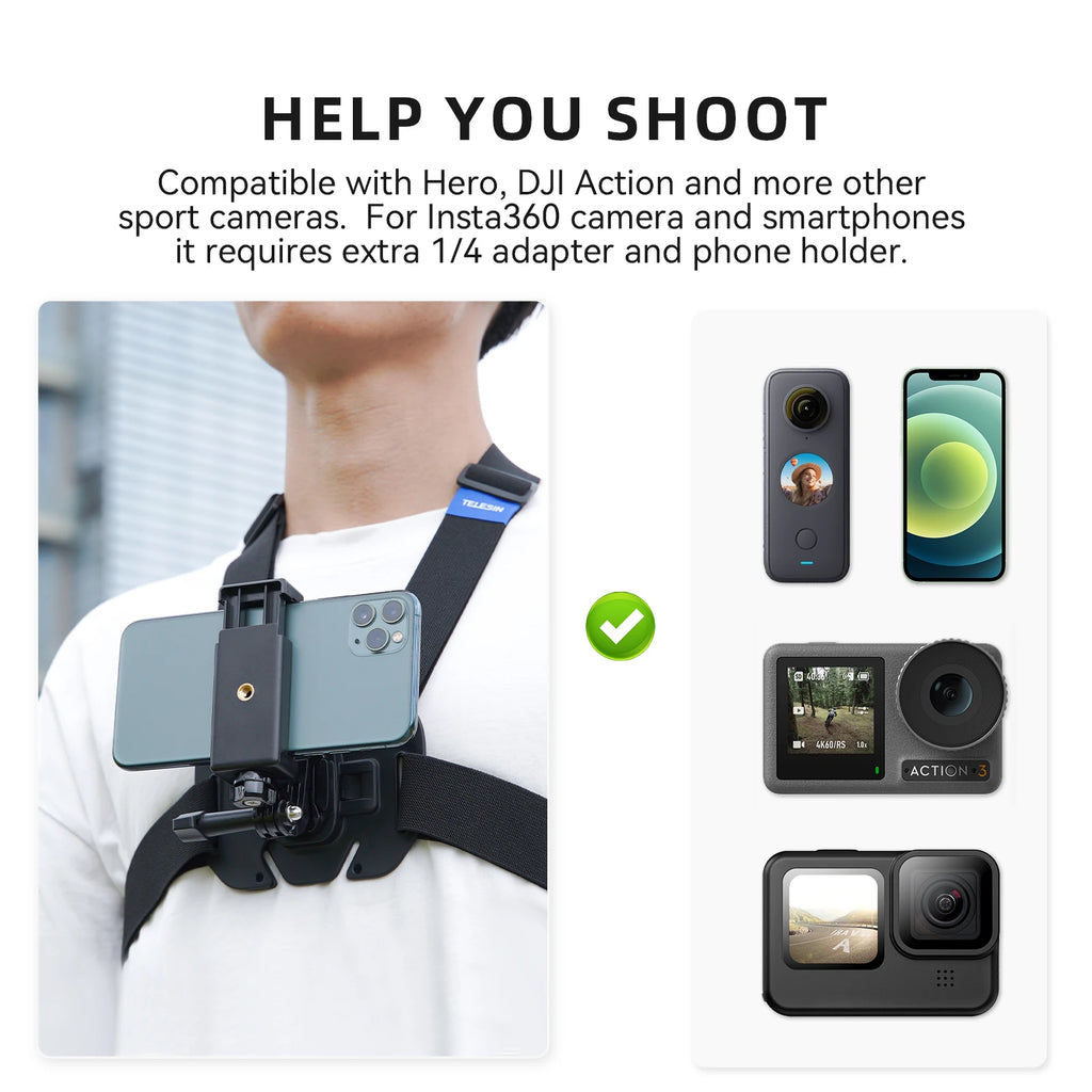 CowLost | telesin-quick-release-chest-strap-mount |3