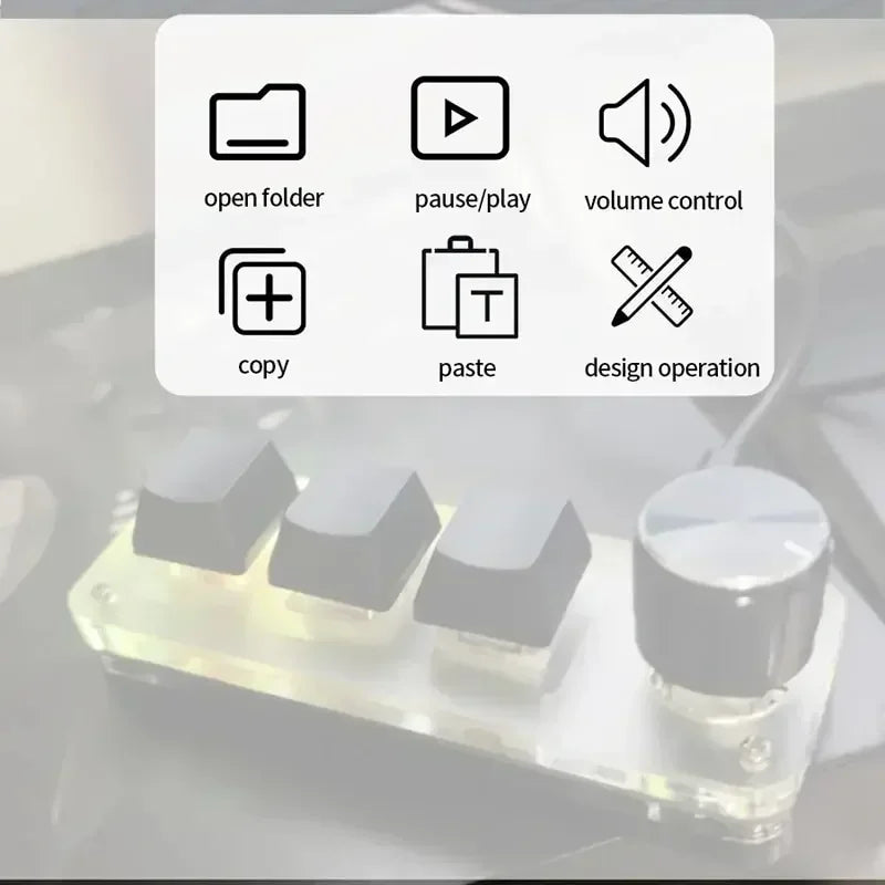 CowLost | product_id-ggbee-rgb-wired-mini-mechanical-keyboard-with-3-key-macro-and-hot-swap |8