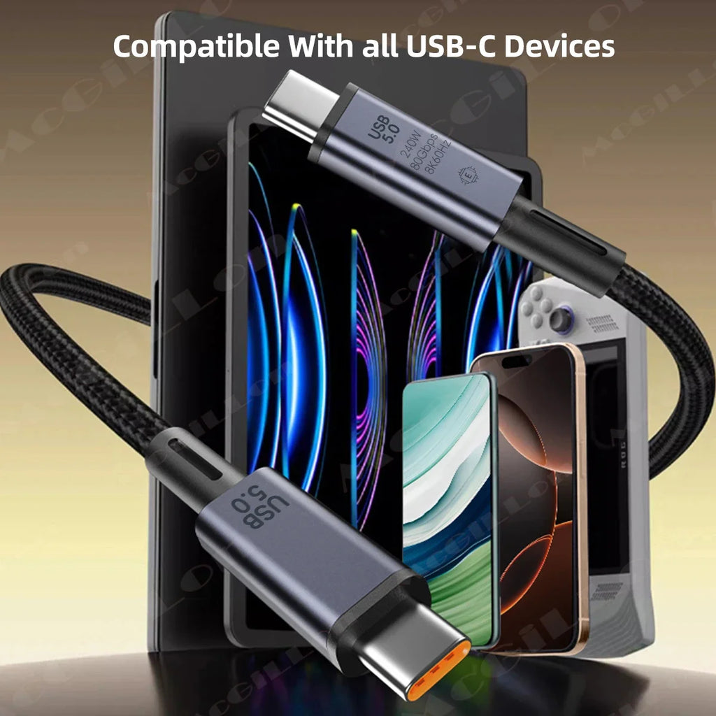 CowLost | product_id-usb-5-type-c-to-c-cable-80gbps-240w-fast-charging-thunderbolt-5-4-data-transfer-cable-for-laptop |12