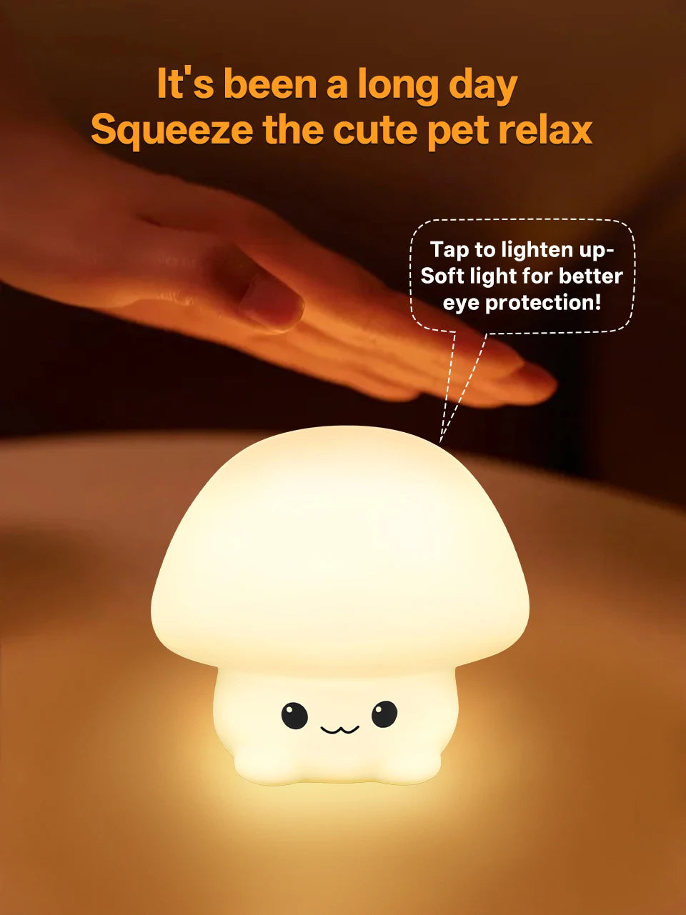 CowLost | product_id-pear-usb-rechargeable-7-color-dimmable-touch-silicone-pat-duck-night-light |14