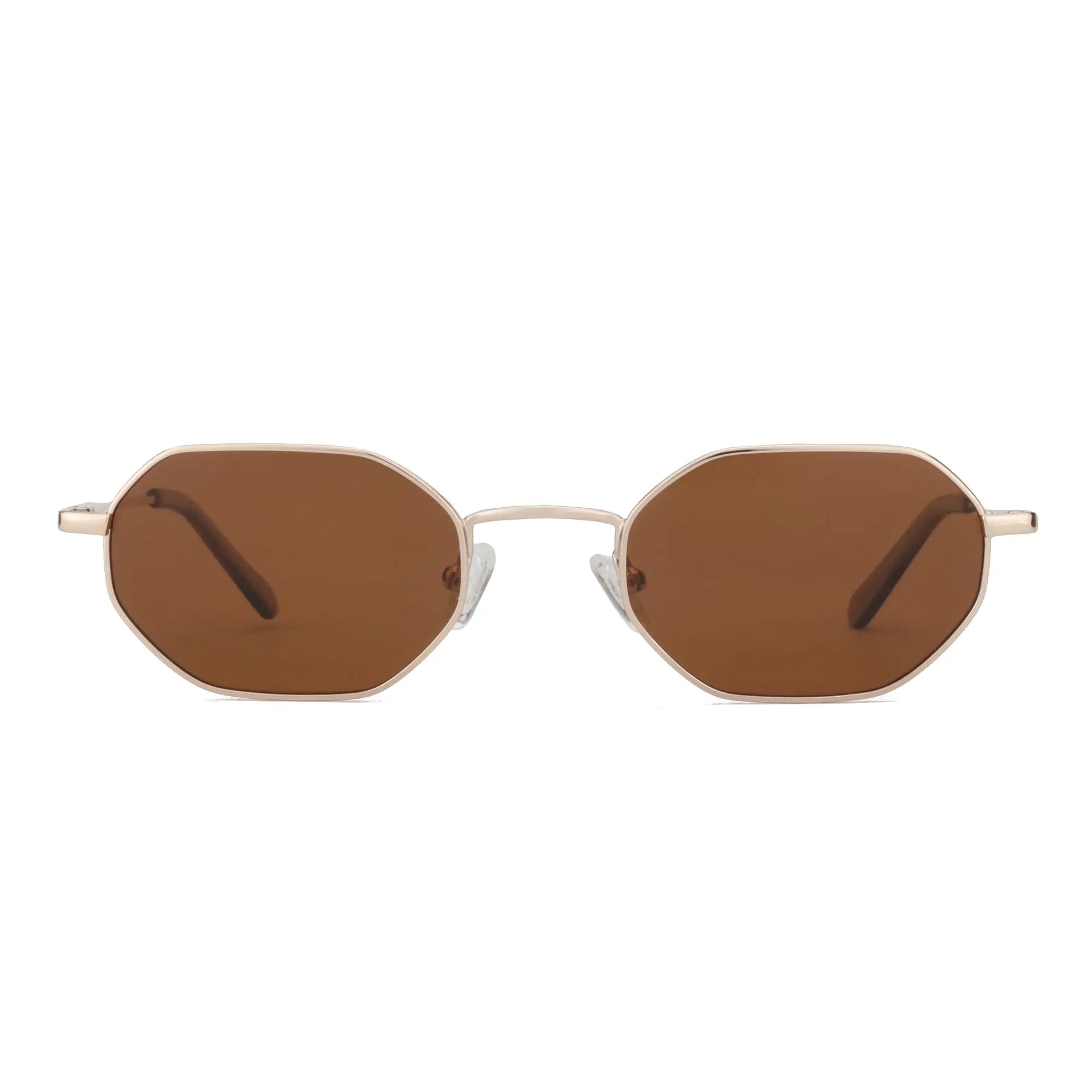 CowLost | zenottic-retro-small-polygon-polarized-sunglasses-women-metal-uv400 |26