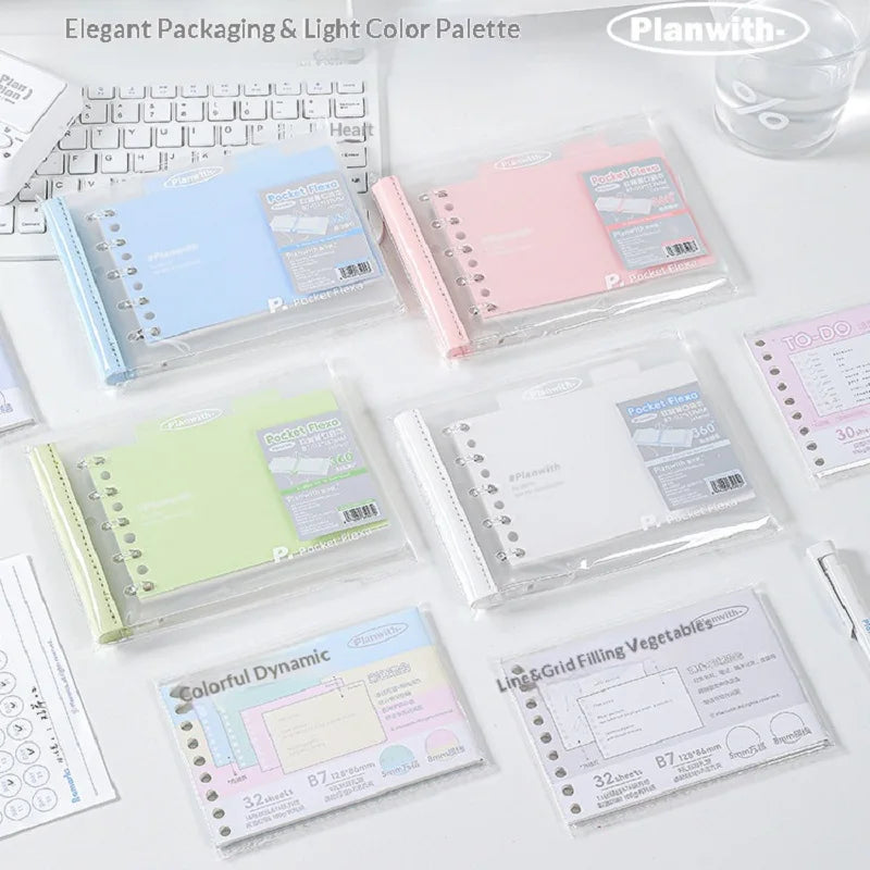 CowLost | product_id-planwith-b7-softcover-loose-leaf-notebook-refillable-pocket-binder-for-homework-journal-and-mistake-correction |5