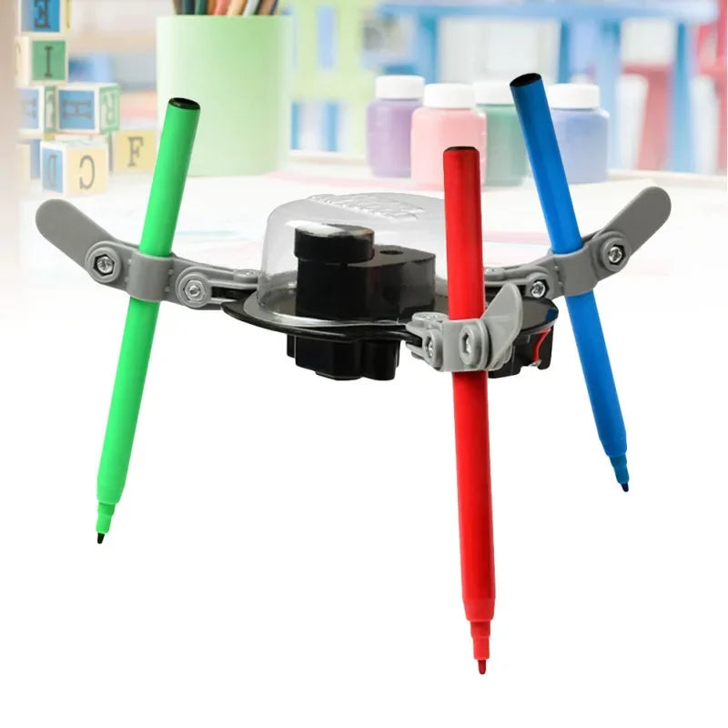 DIY Creative Doodling Robot Kit Auto Graffiti Drawing Science Toy for Kids Teens