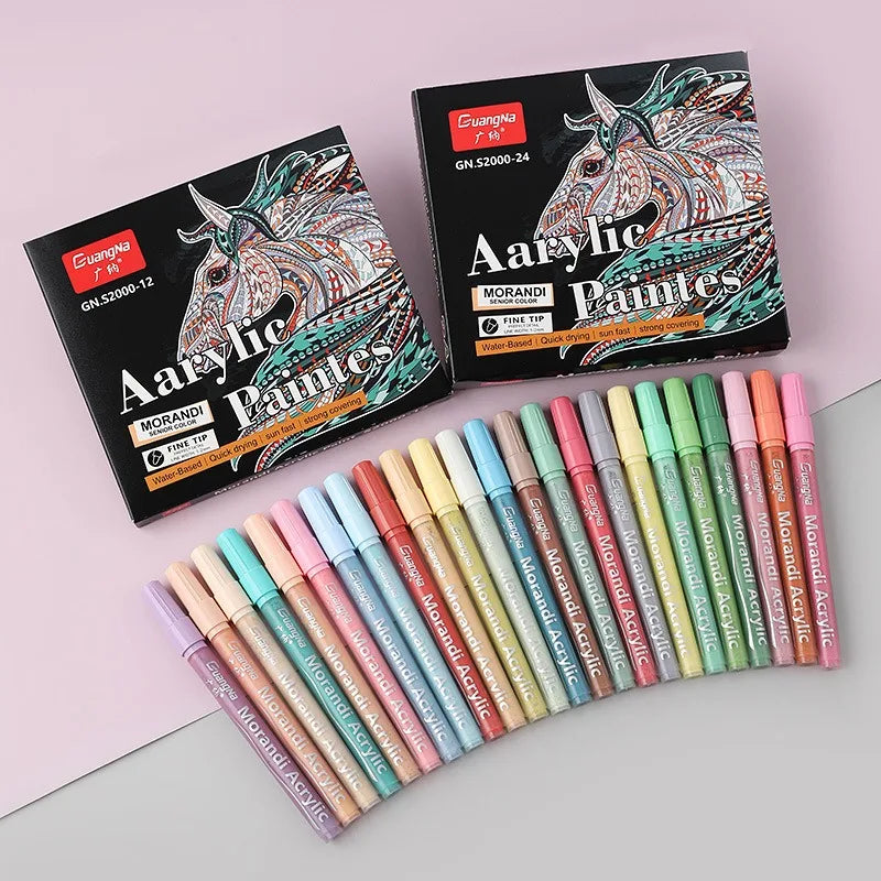CowLost | product_id-guangna-s2000-morandi-acrylic-marker-set-waterproof-water-based-12-24-36-48-colors-for-ceramic |1