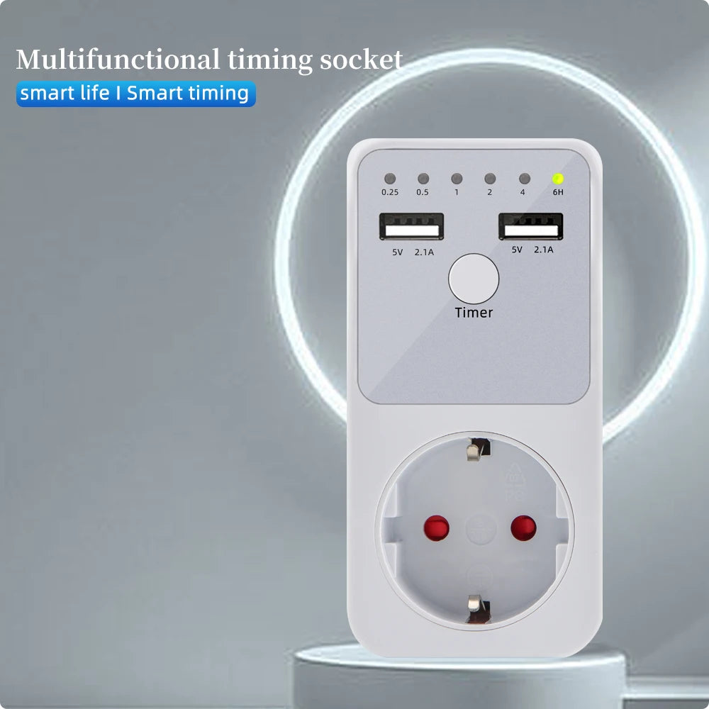 UD02 Digital Multifunction Timer Socket Surge Protector Power Saving Relay Switch EU US FR UK Plug