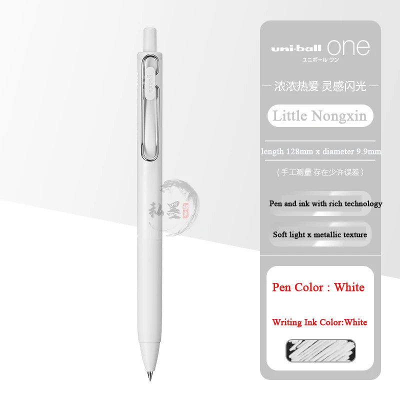CowLost | product_id-uni-ball-one-gel-pen-1-or-3pcs-white-gold-silver-smooth-ink |10