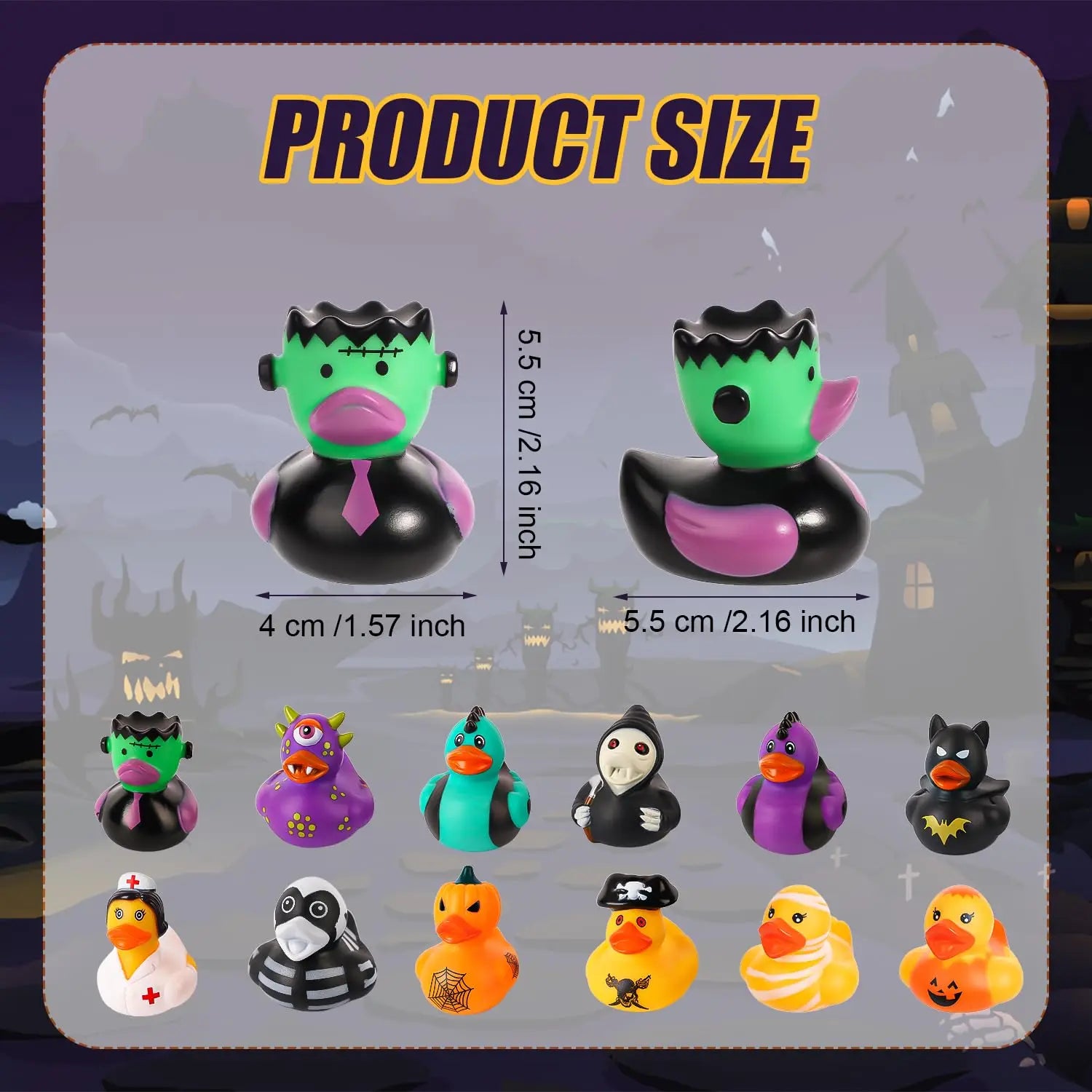 CowLost | product_id-24-48-96-pcs-halloween-rubber-duck-party-favors-for-kids-birthday-decor |2