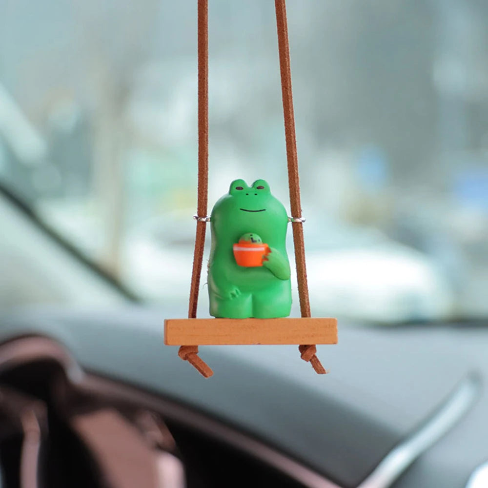 CowLost | gin-product_id-swinging-frog-rearview-mirror-car-pendant-charm |13
